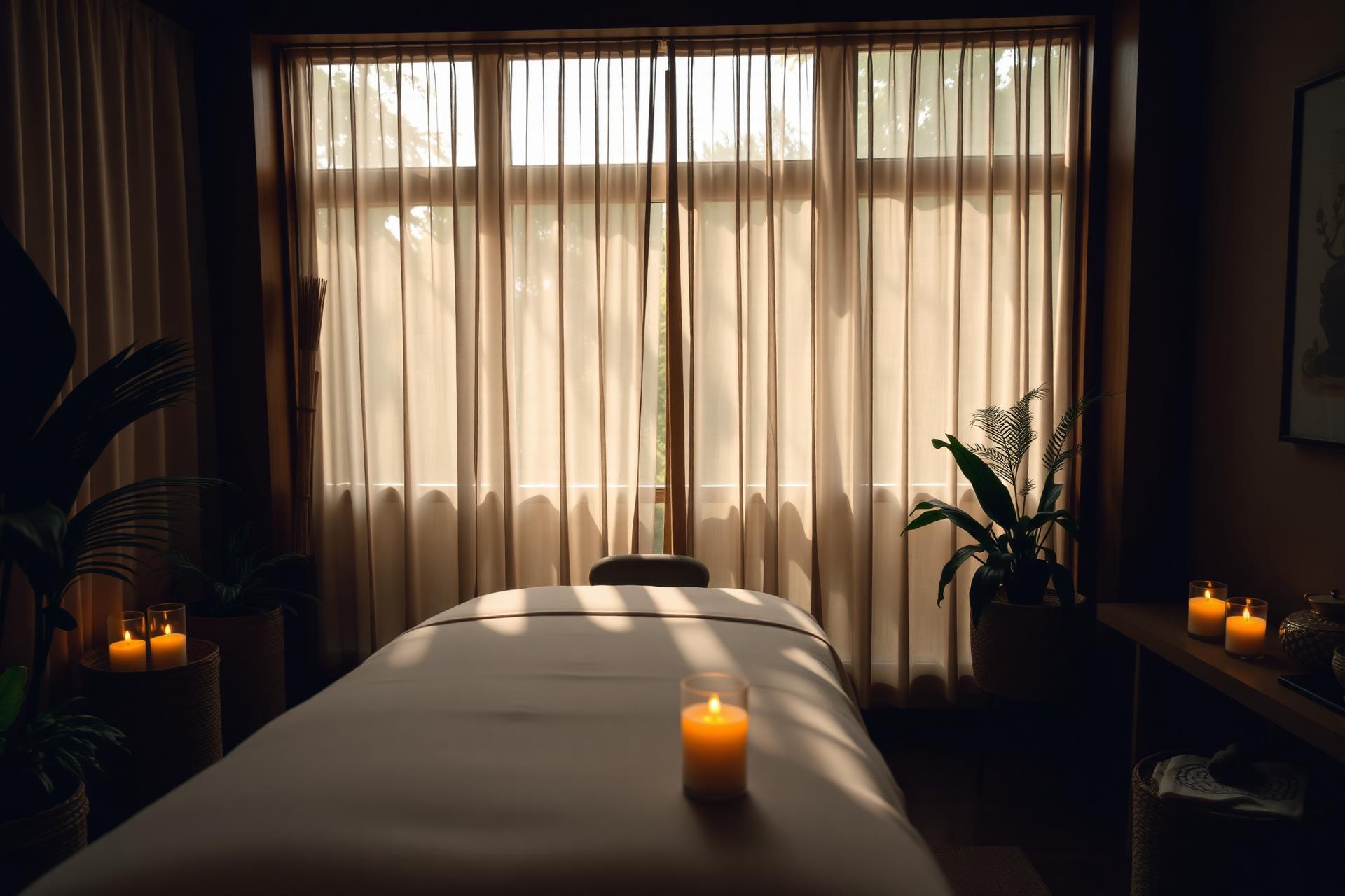 Serene massage room